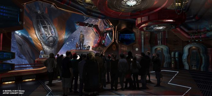 Epcot Guardians of the Galaxy concept art