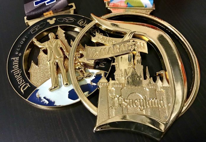 runDisney Disneyland Marathon medals