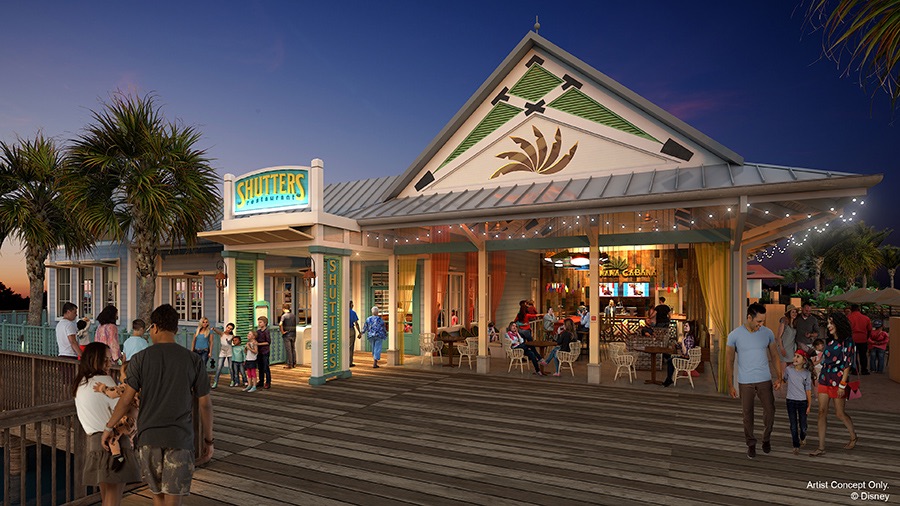 Disney's Caribbean Beach Resort Shutters Banana Cabana concept art