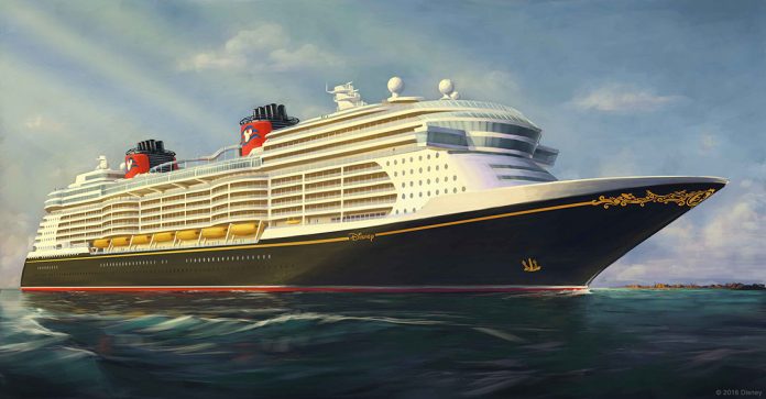 Artist rendering of new Disney Cruise Line ship.