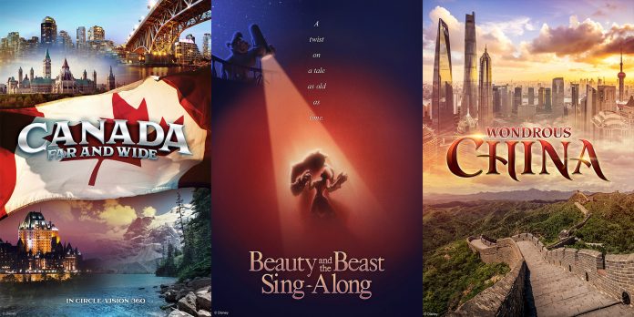 Epcot film posters, Canada, France, China