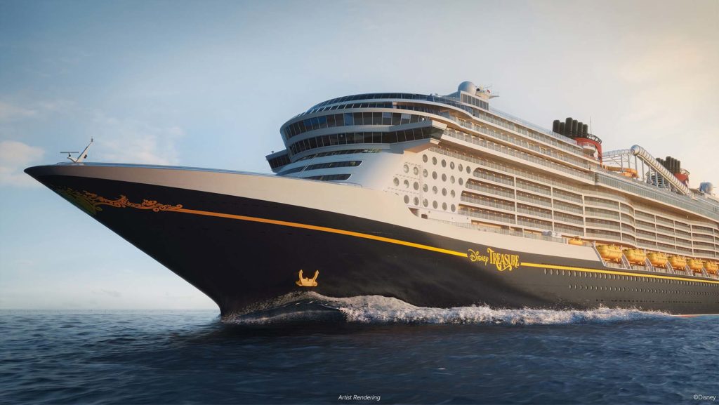 Concept art for the Disney Treasure cruise ship